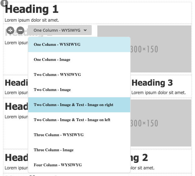 Creating a custom Mailchimp template with layout variations