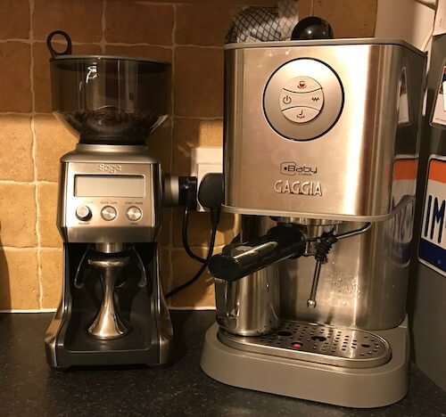 Gaggia Baby Class and Sage Smart Grinder Pro